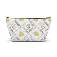 Lemon Tile Accessory Pouch w T-bottom in Gray